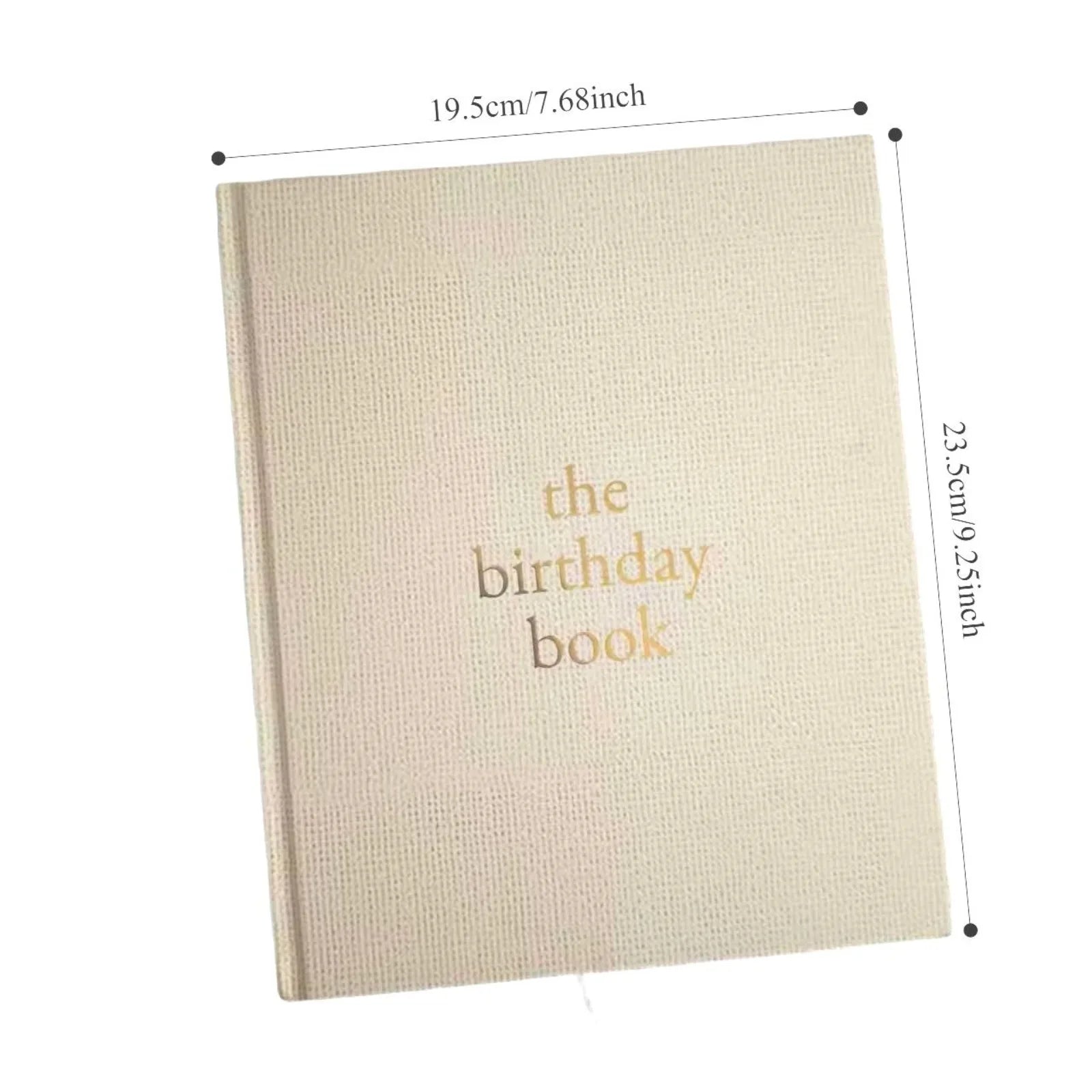 Birthday Memory Book- Elegant Birthday Journal - Baby Journal to Record Milestones, Photos, Letters & More - Baby Memory Gift