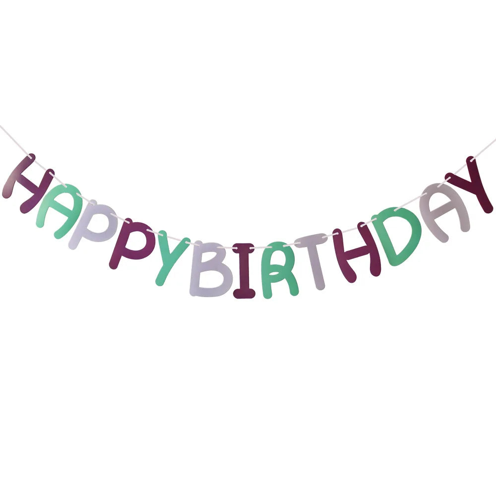 Happy Birthday Letter Banner – Buchstaben Wimpelgirlande als Fotorequisite | 8 Farben