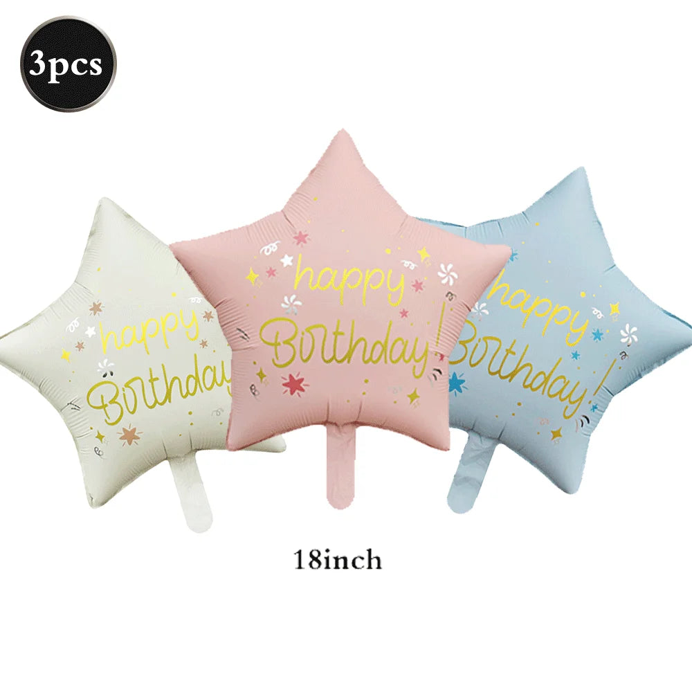 Teddybär Folienballon Set – Süßer Cartoon Bär in Rosa & Creme | Kindergeburtstag & Babyparty