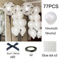 Bow Balloons Set White Balloon Mini Pink Ribbon Bows Girls Birthday Party Decorations Globos Baby Shower Wedding Bridal Shower