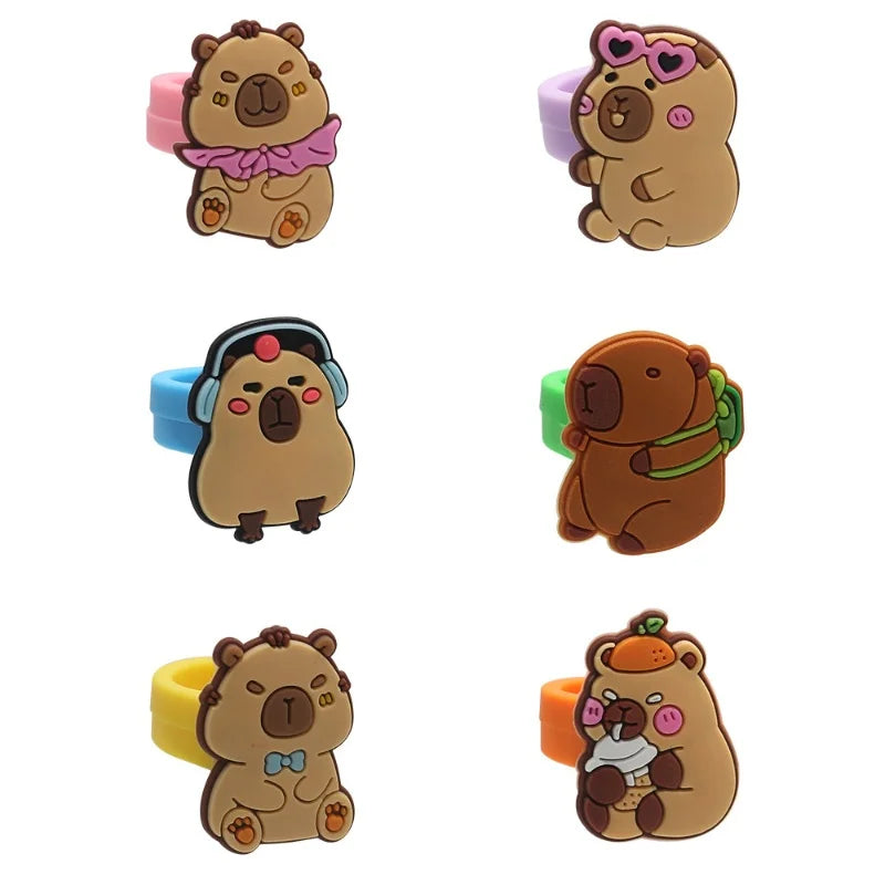 Capybara Birthday Party Decoration Happy Balloons Girl Tablecloth Tableware Surprises Cake Topper Accessories Banner Napkins Set