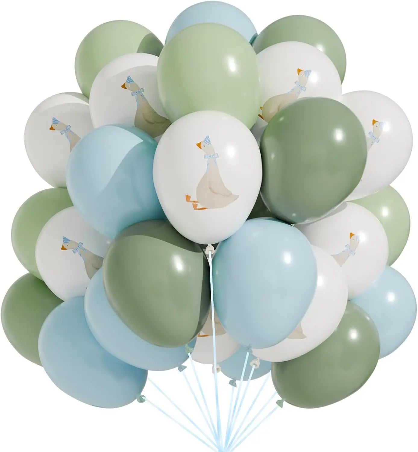 Bow Goose Balloons  One Silly Goose Birthday Party Decorations Baby Shower Decor