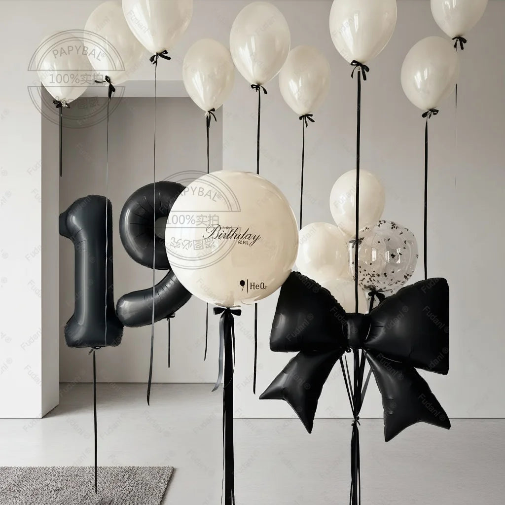 Schleifenballon Set 32 Zoll – Latexballons mit Schleife für Geburtstag, Hochzeit & Babyparty