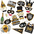 Photo Booth Props Set – Geburtstag 30 40 50 60 Jahre | Fotoshooting Accessoires