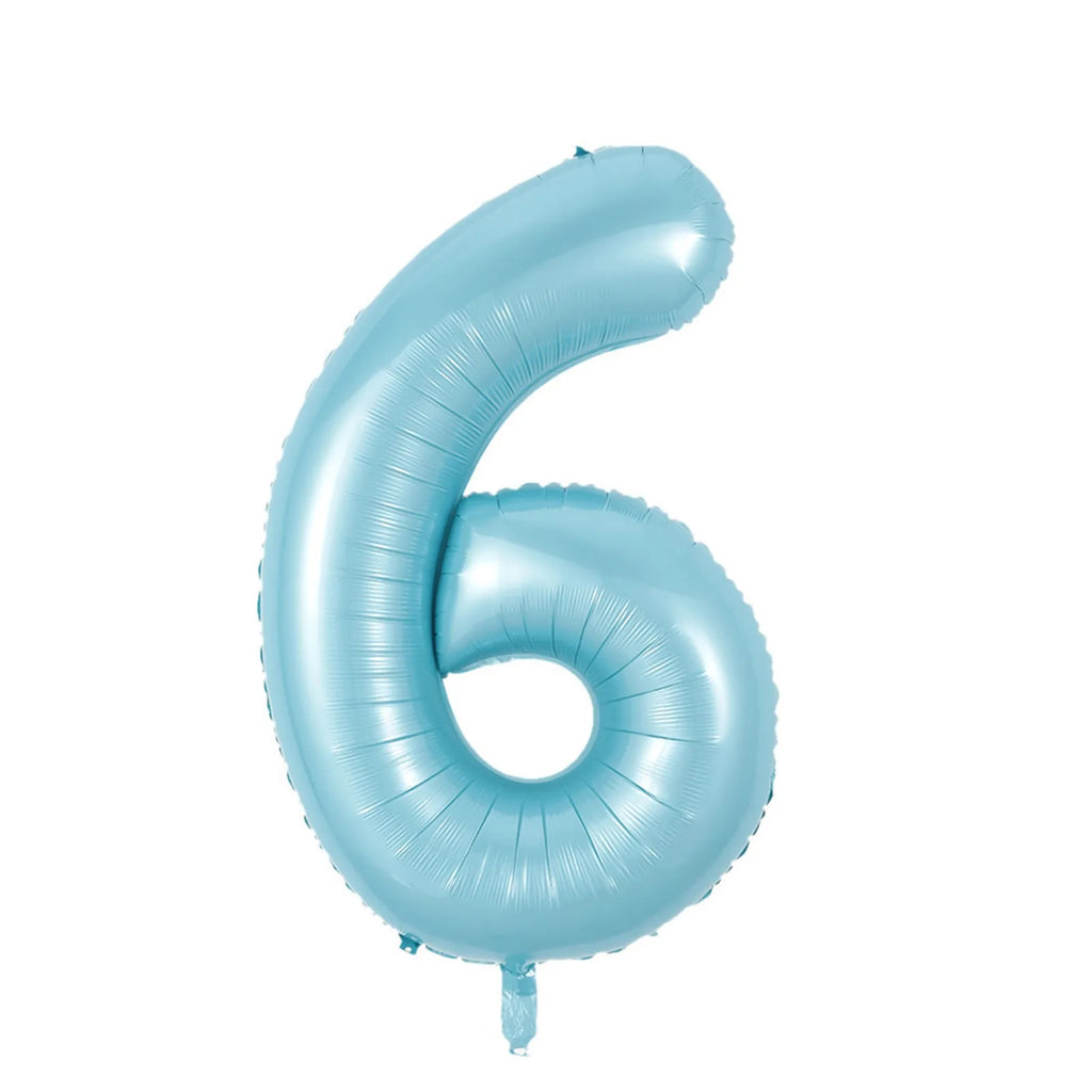 40inch Large Pearl Blue Number Balloons Jungle Safari Birthday Balloon Party Foil Balloon 0 1 2 3 4 5 6 7 8 9 globos Balls