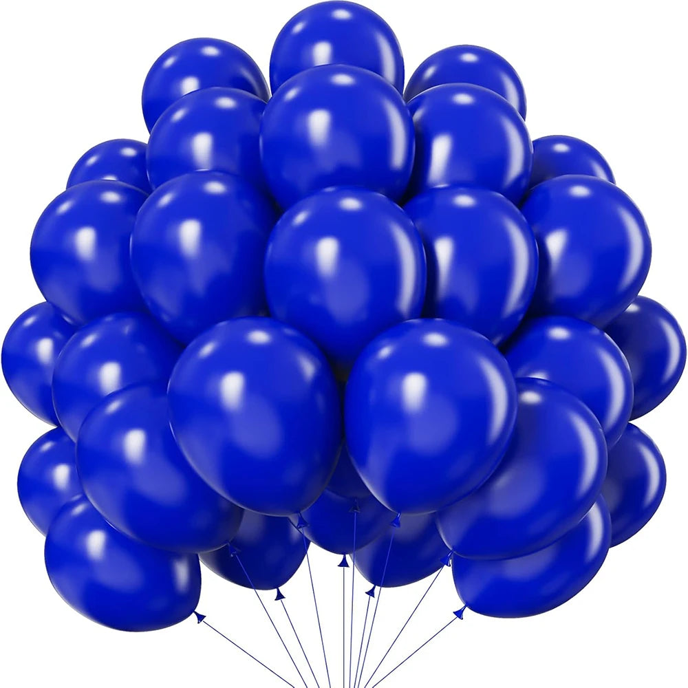10/20/30/50pcs 10/12inch Blue Balloon Hot Pink Pastel Purple Balloons Baby Shower Globos Decor Birthday Party Wedding Decoration