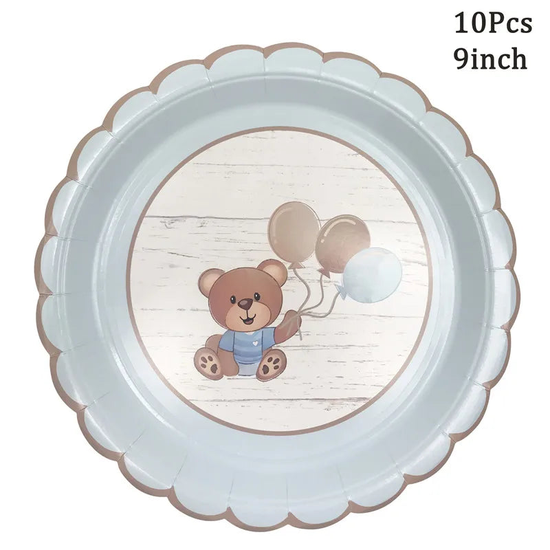 Süßes Bären Banner 1. Geburtstag – Wimpelgirlande für Jungen & Mädchen | Baby Shower & Party Deko | 11 Designs