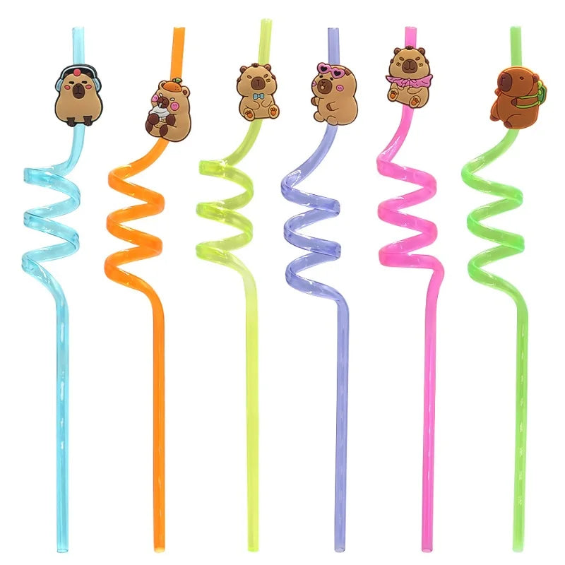 Capybara Birthday Party Decoration Happy Balloons Girl Tablecloth Tableware Surprises Cake Topper Accessories Banner Napkins Set