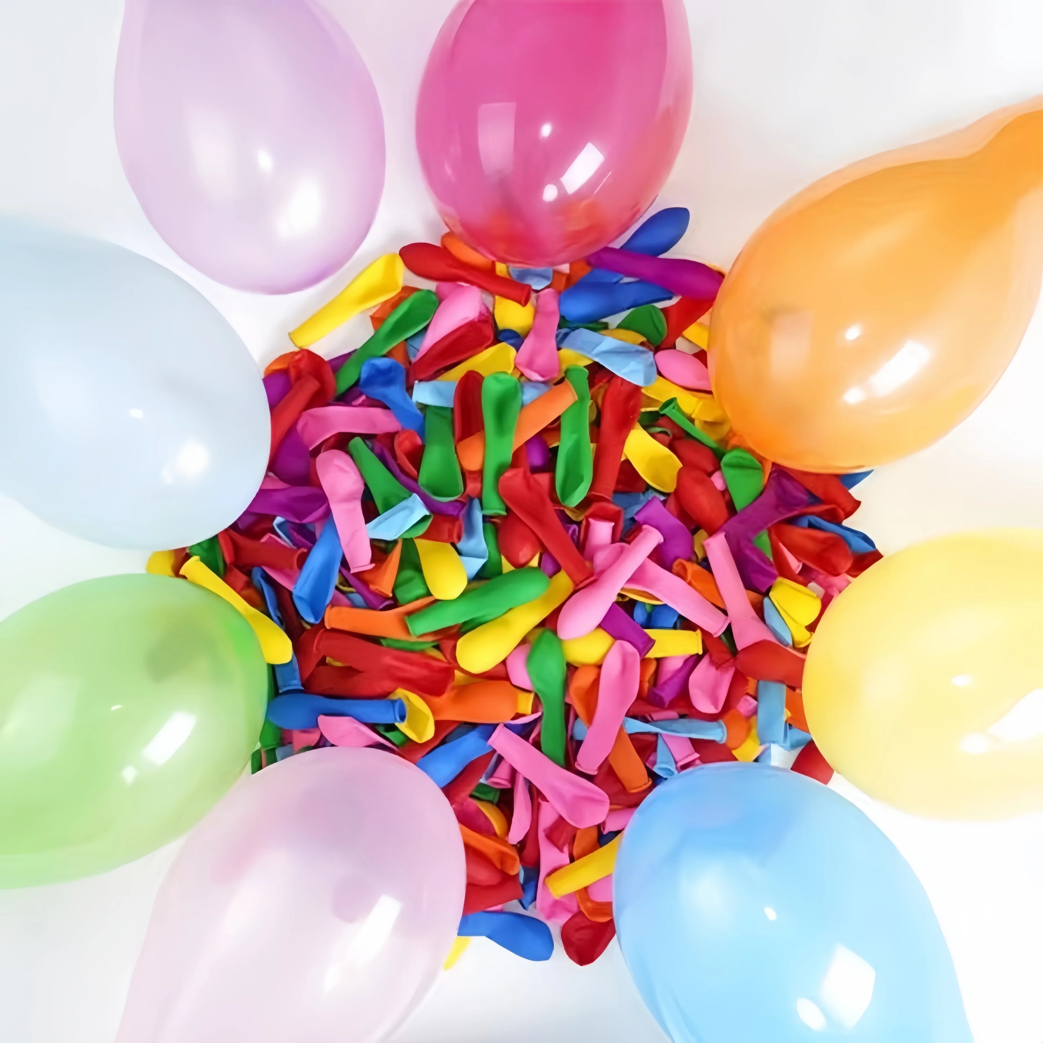 50/100pcs/500/1000 Balloons  Long / Round Balloon Kit with Pump Colored Festival Party Decorations Supplies DIY Birthday Wedding