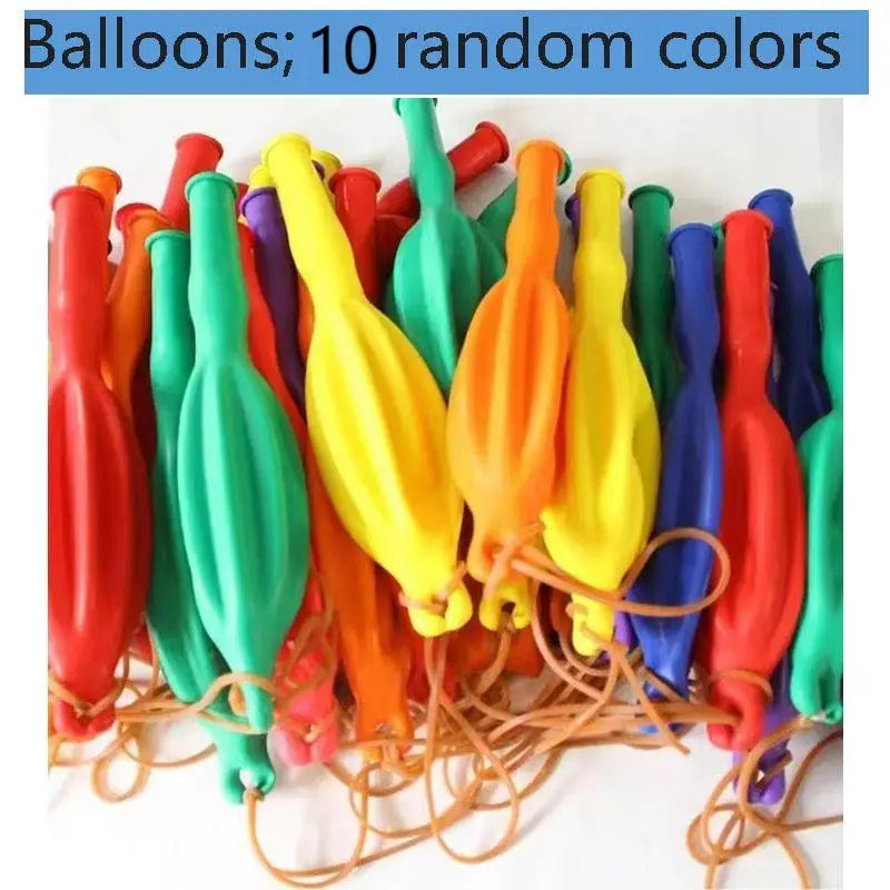 10pcs Decorative balloon color Random colored balloon with rubber band latex pat ball wedding photography props party decoration