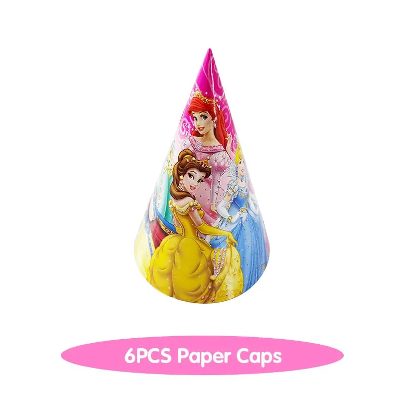Princess Birthday Party Decorations Candy Gift Boxes Pink Princes Balloons Stickers Tableware Set Backdrop Party Favors Birthday