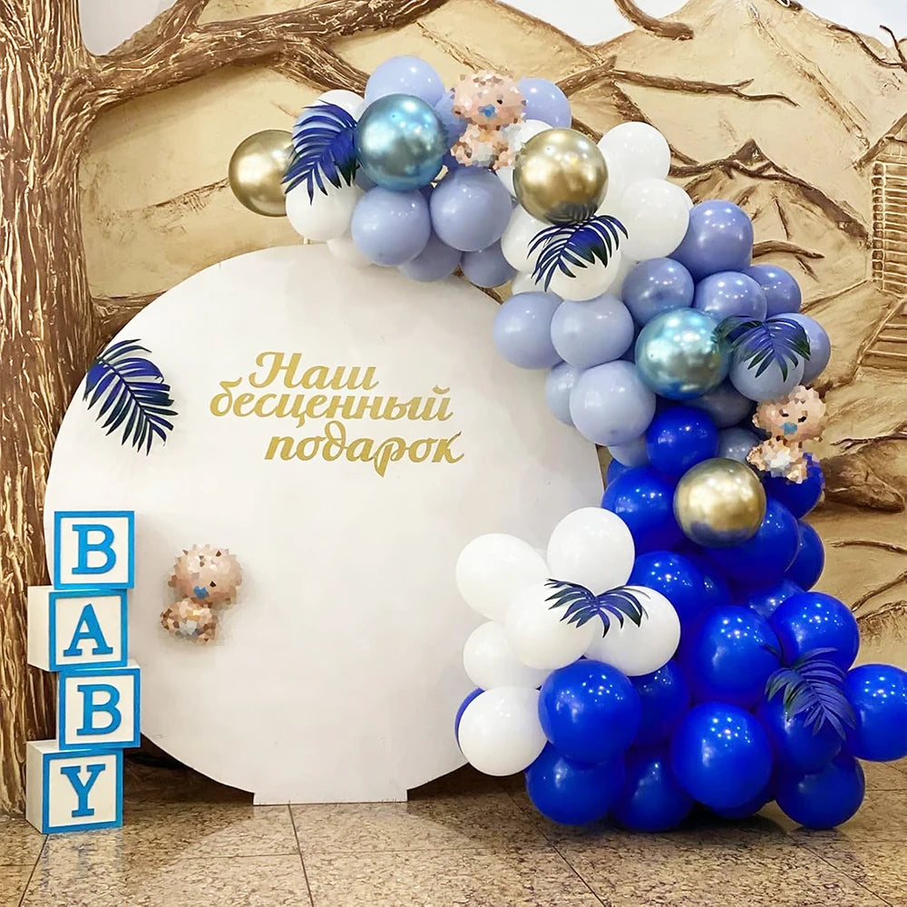 10/20/30/50pcs 10/12inch Blue Balloon Hot Pink Pastel Purple Balloons Baby Shower Globos Decor Birthday Party Wedding Decoration