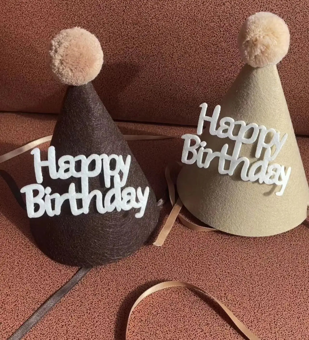 Birthday hat, Happy Birthday hat, 100th day, 1st birthday hat, children's party decoration, photo props，birthday gift
