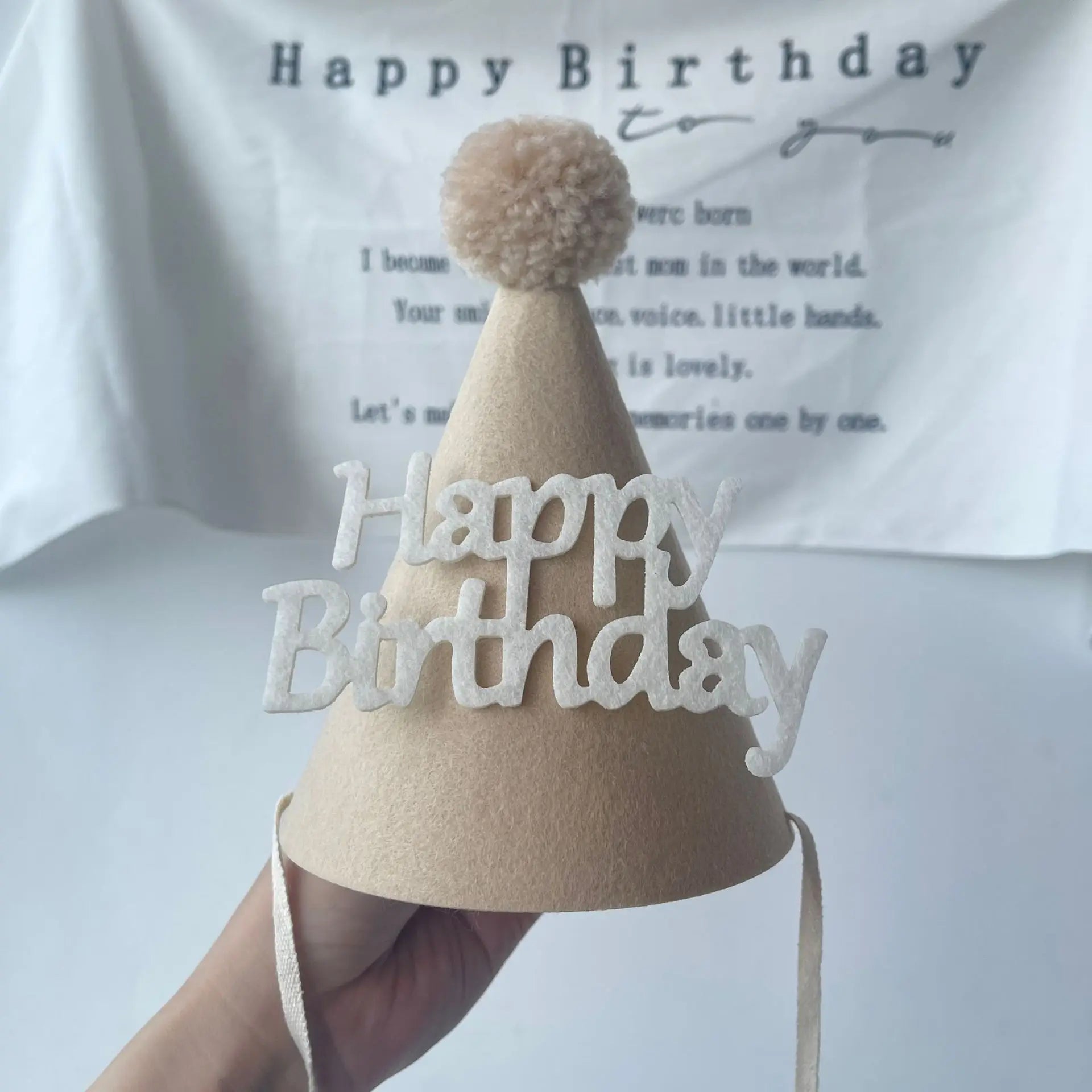 Birthday hat, Happy Birthday hat, 100th day, 1st birthday hat, children's party decoration, photo props，birthday gift