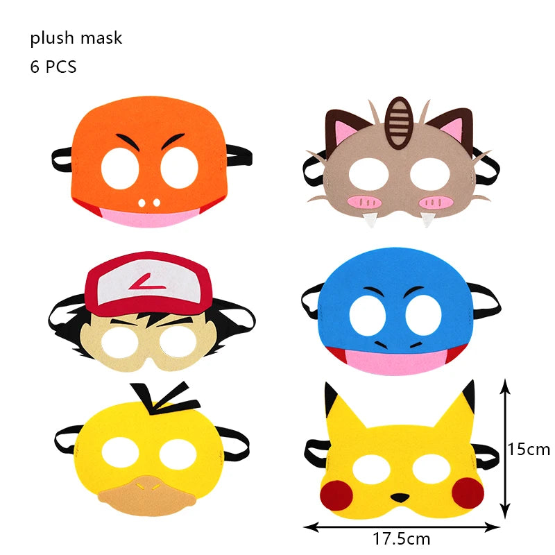 Pokemon Birthday Party Decoration New Ligntning Pikachu Balloon Kid Event Supplies Disposable Tableware Banner Backdrop Plate