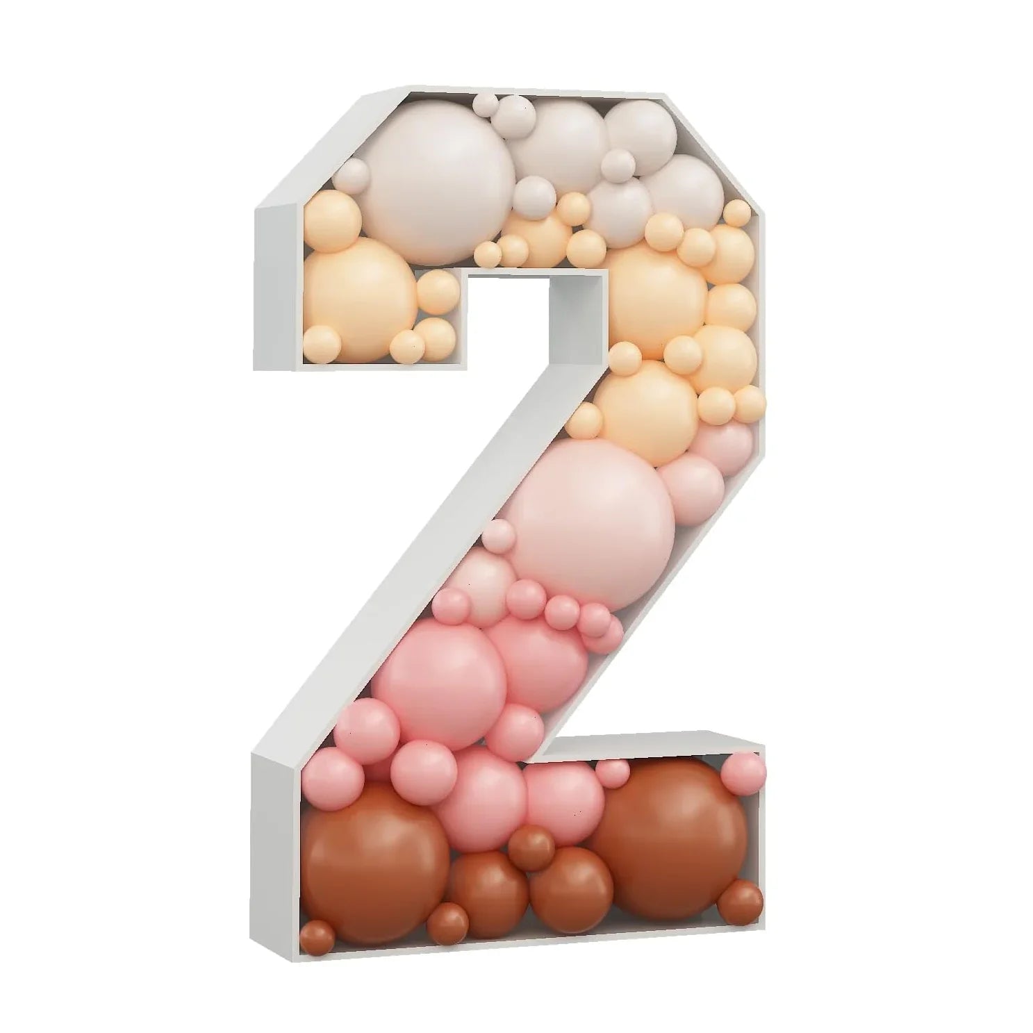 70cm DIY Geburtstags-Zahlen-Deko Set 0–9 mit 30 Ballons – Party Raumdekoration
